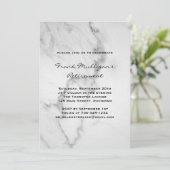 Invitation Classy Marble Retraite Party (Debout devant)