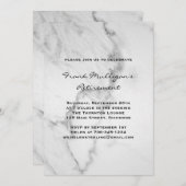 Invitation Classy Marble Retraite Party (Devant / Derrière)