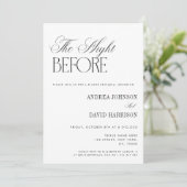Invitation Classy Old Money The Night Before Rehearsal Dinner (Debout devant)