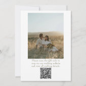 Invitation Classy Olive Green Old Money QR Code Photo Wedding (Dos)