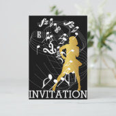 Invitation Classy Party Dance Anniversaire Musique Vip Invita (Debout devant)