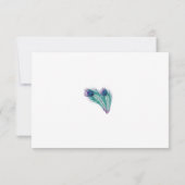 Invitation Classy Peacock RSVP (Dos)