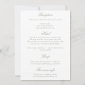 Invitation Classy Sage Green Luxury Boho All In One Wedding (Dos)