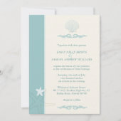 Invitation Classy Sea Critters Mariage de plage (Devant)