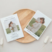 Invitation Classy Simple 2 Mariage photo