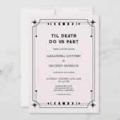 Invitation Classy Till Death Do Us Part Halloween Mariage (Devant)