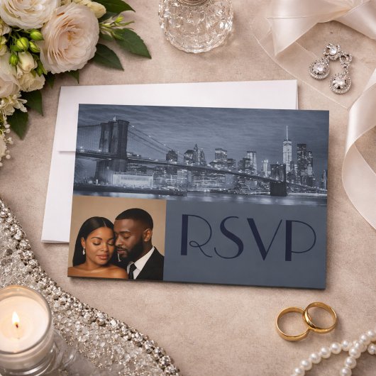 Invitation Classy & Timeless NYC Wedding RSVP 