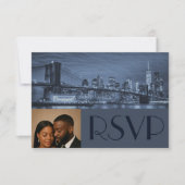 Invitation Classy & Timeless NYC Wedding RSVP  (Devant)