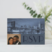 Invitation Classy & Timeless NYC Wedding RSVP  (Debout devant)