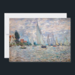 Invitation Claude Monet - Bateaux Regatta à Argenteuil<br><div class="desc">La régate des bateaux à Argenteuil / Régate a Argenteuil - Claude Monet,  Huile sur Toile,  1874</div>