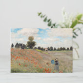 Invitation Claude Monet - Champ de coquelicots (Debout devant)