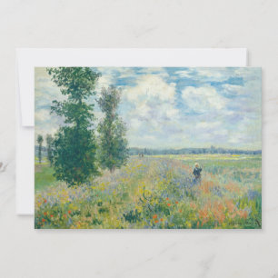 Invitation Claude Monet - Champs de coquelicots près d'Argent