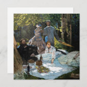 Invitation Claude Monet - Déjeuner sur l'herbe, panneau droit (Devant / Derrière)