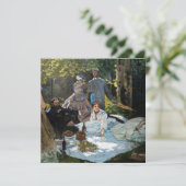 Invitation Claude Monet - Déjeuner sur l'herbe, panneau droit (Debout devant)