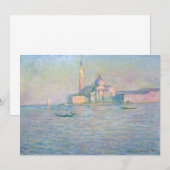 Invitation Claude Monet - Eglise de San Giorgio Maggiore (Devant / Derrière)