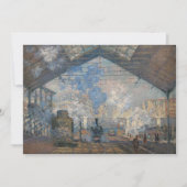 Invitation Claude Monet - Gare Saint-Lazare Vue extérieure (Devant)