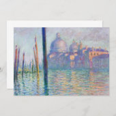 Invitation Claude Monet - Grand Canal, Venise (Devant / Derrière)