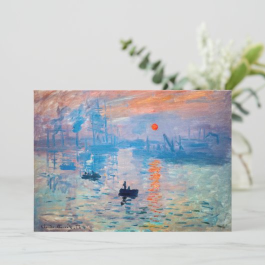 Invitation Claude Monet - Impression, lever de soleil (Debout devant)