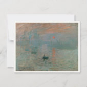 Invitation Claude Monet Impression Soleil levant (soleil leva (Devant)
