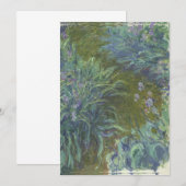 Invitation Claude Monet - Irises (Devant / Derrière)