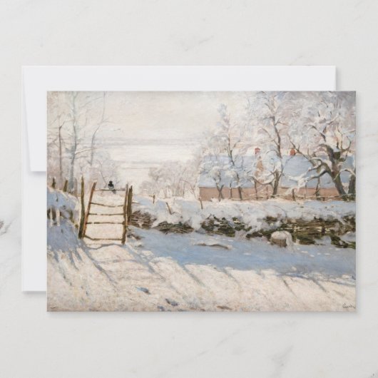 Invitation Claude Monet - La Pie (Devant)