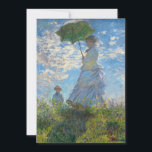 Invitation Claude Monet - La Promenade, Femme avec un Parasol<br><div class="desc">La Promenade,  Femme avec un Parasol / Madame Monet et son fils / La Promenade / La Femme a l'ombrelle - Claude Monet,  1875</div>