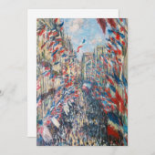 Invitation Claude Monet - La Rue Montorgueil - Paris (Devant / Derrière)