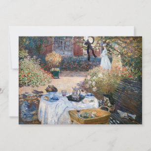 Invitation Claude Monet - Le Déjeuner, panneau décoratif