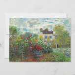 Invitation Claude Monet - Le Jardin de l'Artiste à Argenteuil<br><div class="desc">Le Jardin de l'Artiste à Argenteuil / Un Coin du Jardin avec Dahlias - Claude Monet,  Huile sur Toile,  1873</div>