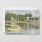 Invitation Claude Monet Le Pont Argenteuil (1874) (Devant)