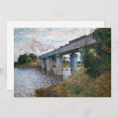 Invitation Claude Monet - Le pont ferroviaire à Argenteuil (Devant / Derrière)