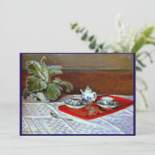 Invitation Claude Monet - Le Service à Thé, (Debout devant)