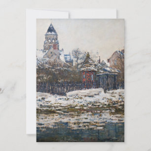 Invitation Claude Monet - L'église de Vétheuil