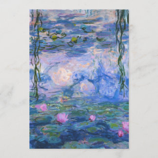 Invitation Claude Monet - Lys à eau, 1916