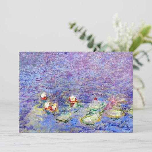 Invitation Claude Monet - Lys d'eau (Debout devant)