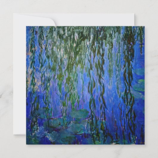 Invitation Claude Monet - Lys d'eau avec saule plumant (Devant)