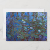 Invitation Claude Monet - Lys d'Eau Bleue (Devant)