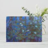 Invitation Claude Monet - Lys d'Eau Bleue (Debout devant)
