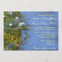 Claude Monet mariage vintage nénuphar