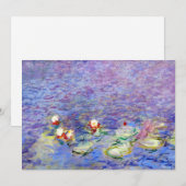 Invitation Claude Monet - Nymphéas (Devant / Derrière)