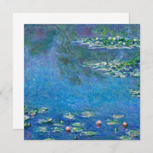 Invitation Claude Monet - Nymphéas 1906 (Devant / Derrière)