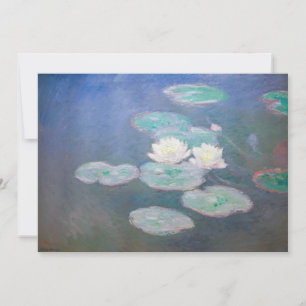 Invitation Claude Monet - Nymphéas, Effet du soir