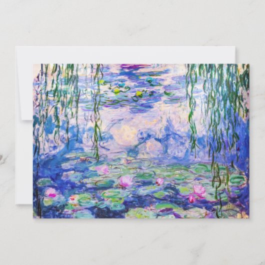 Invitation Claude Monet - Nymphéas / Nymphéas 1919 (Devant)