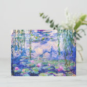 Invitation Claude Monet - Nymphéas / Nymphéas 1919 (Debout devant)