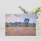 Invitation Claude Monet - Poppy Field 1890 (Giverny) (Debout devant)
