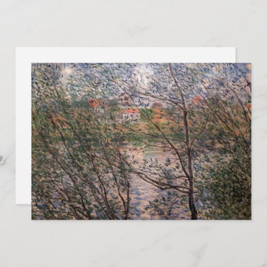 Invitation Claude Monet - Printemps à travers les branches (Devant / Derrière)