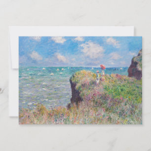 Invitation Claude Monet - Promenade Cliff à Pourville