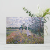 Invitation Claude Monet - Promenade près d'Argenteuil (Debout devant)