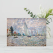 Invitation Claude Monet - Régate de bateaux à Argenteuil (Debout devant)