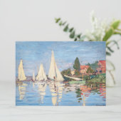 Invitation Claude Monet - Regattas à Argenteuil (Debout devant)